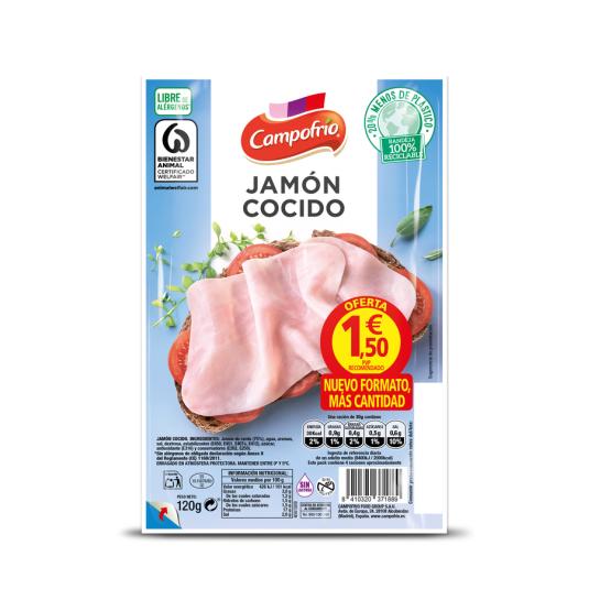 JAMON COCIDO CAMPOFRIO 120G