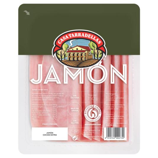 JAMON COCIDO EXTRA CASA TARRADELLAS 150G