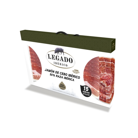 MALETIN JAMON IBERICO CEBO LEGADO 15X50G