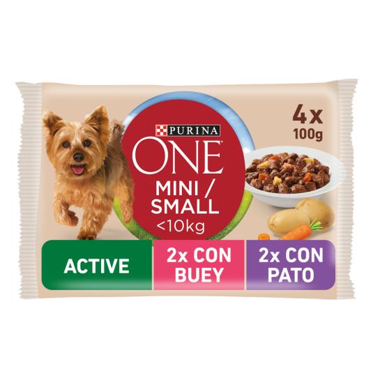 ONE MINI DOG ACT.BUEY/PATO 4X85G