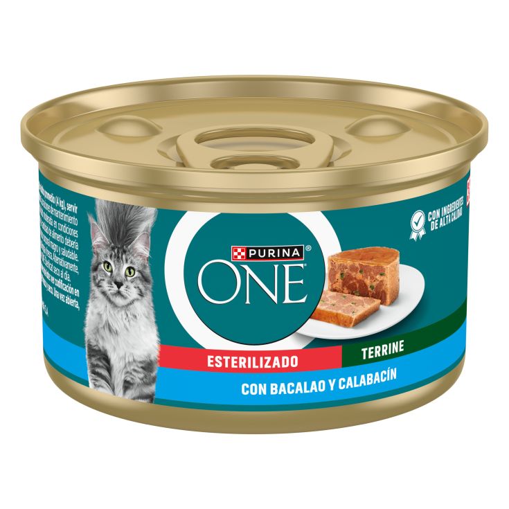 ONE CAT STERILCAT BACALAO/CALABACIN 85G