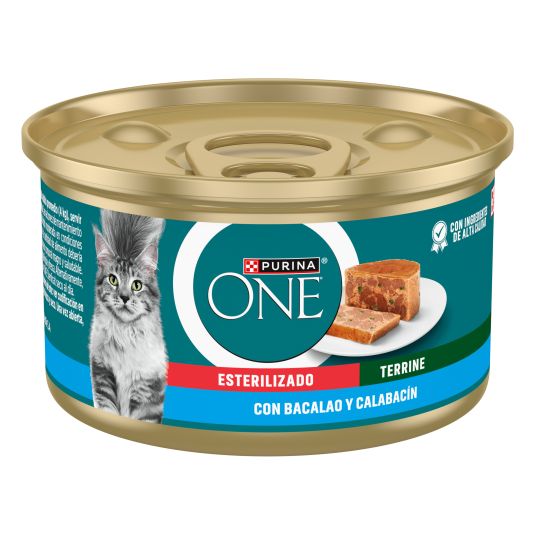 ONE CAT STERILCAT BACALAO/CALABACIN 85G