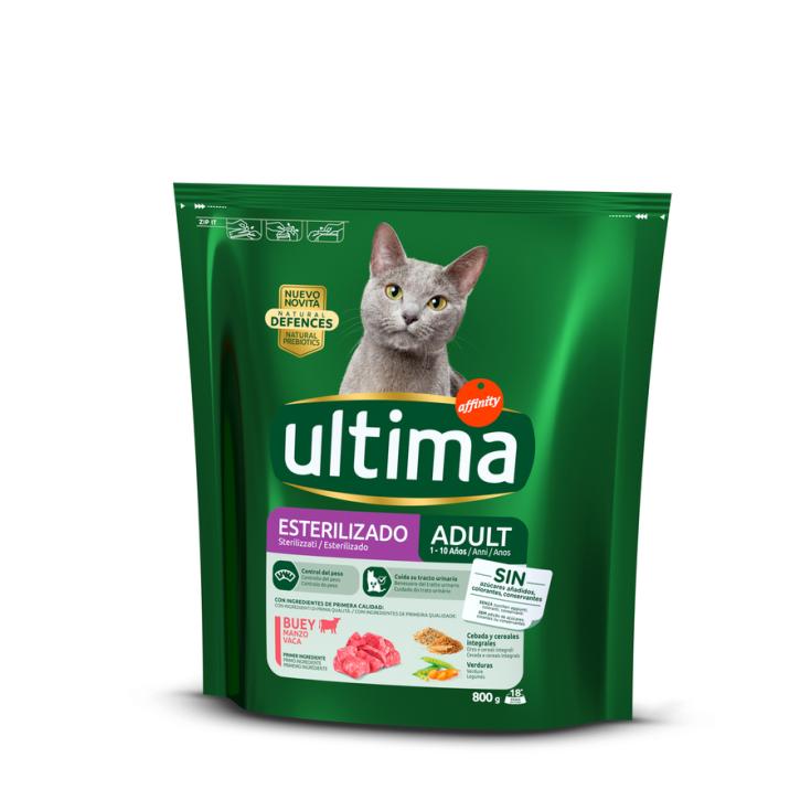 ULTIMA CAT ESTERIIZADOS BUEY 800G