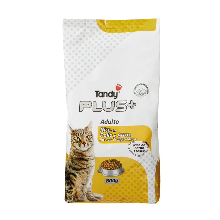 ALIM.GATO POLLO/ARROZ TANDY PLUS 800G