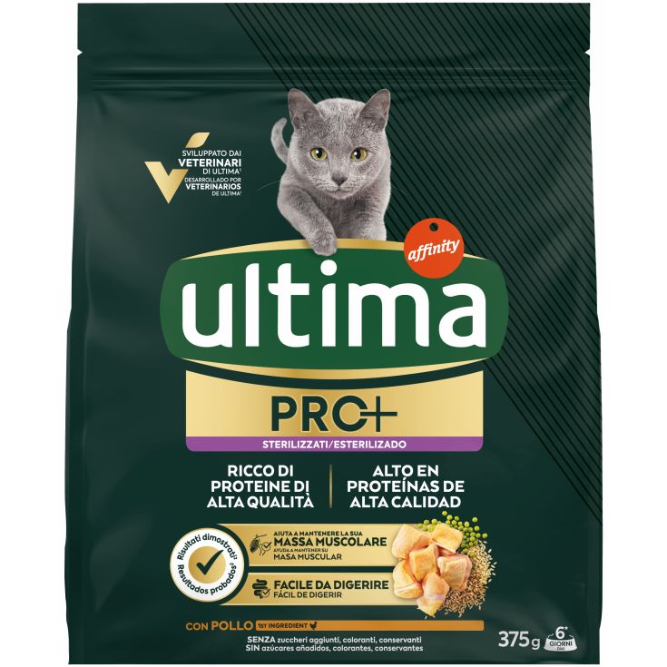 ULTIMA CAT PRO+ ESTERILIZADO POLLO 375G
