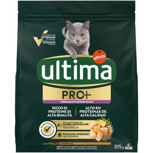 ULTIMA CAT PRO+ ESTERILIZADO POLLO 375G