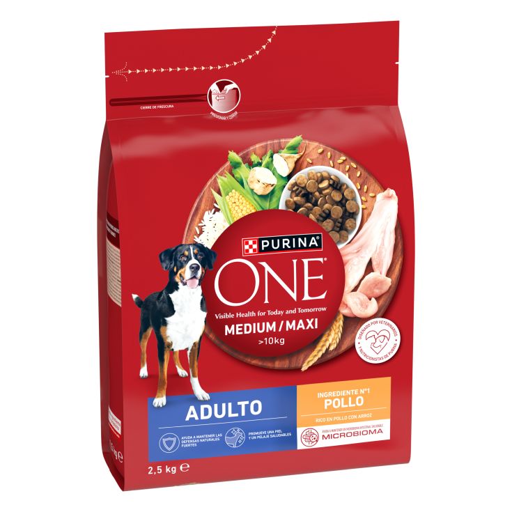ONE MEDIUM/MAXI ADULTO POLLO/ARROZ 2.5KG