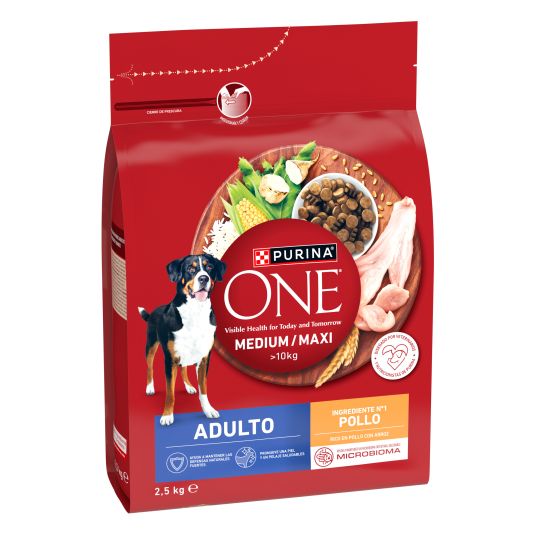 ONE MEDIUM/MAXI ADULTO POLLO/ARROZ 2.5KG