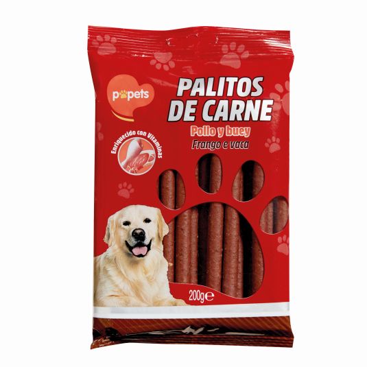 SNACK PERRO PALITOS CARNE POPETS