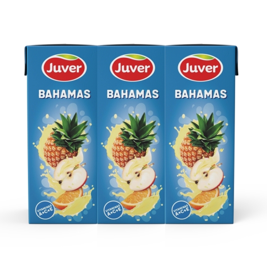 BEBIDA REFRESCANTE BAHAMAS JUVER 3X200ML