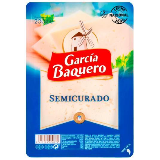 QUESO SEMICURADO LONCHAS G.BAQUERO 200G