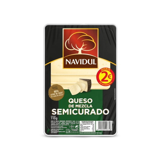QUESO SEMI LONCHAS NAVIDUL 110G
