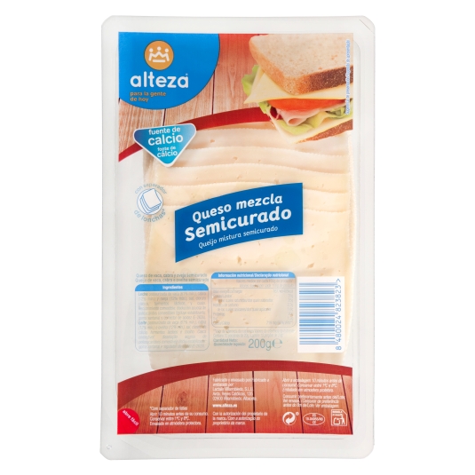 QUESO MEZCLA SEMI LONCHAS ALTEZA 200G