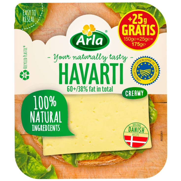 QUESO HAVARTI LONCHAS ARLA 150G