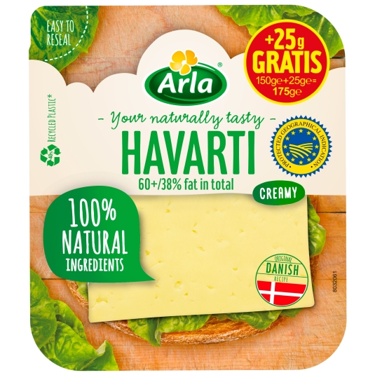 QUESO HAVARTI LONCHAS ARLA 150G