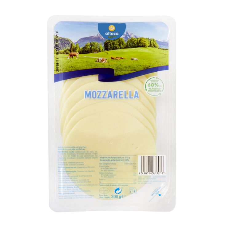 QUESO MOZZARELLA LONCHA ALTEZA 200G