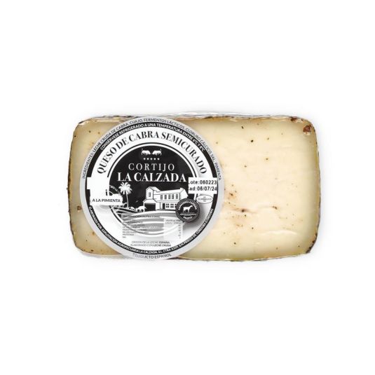 QUESO CABRA SEMI PIMIENTA 400G
