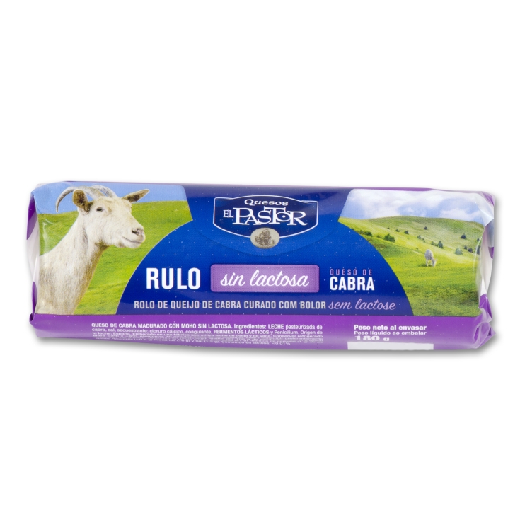QUESO RULO CABRA S/LACTOSA EL PASTOR 180