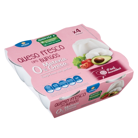 QUESO FRESCO BURGOS ALTEZA 0% 4U