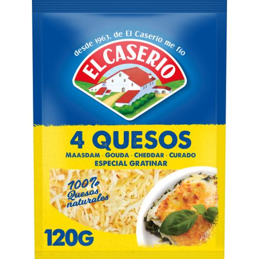 QUESO RALL.4 QUESOS CASERIO 120G