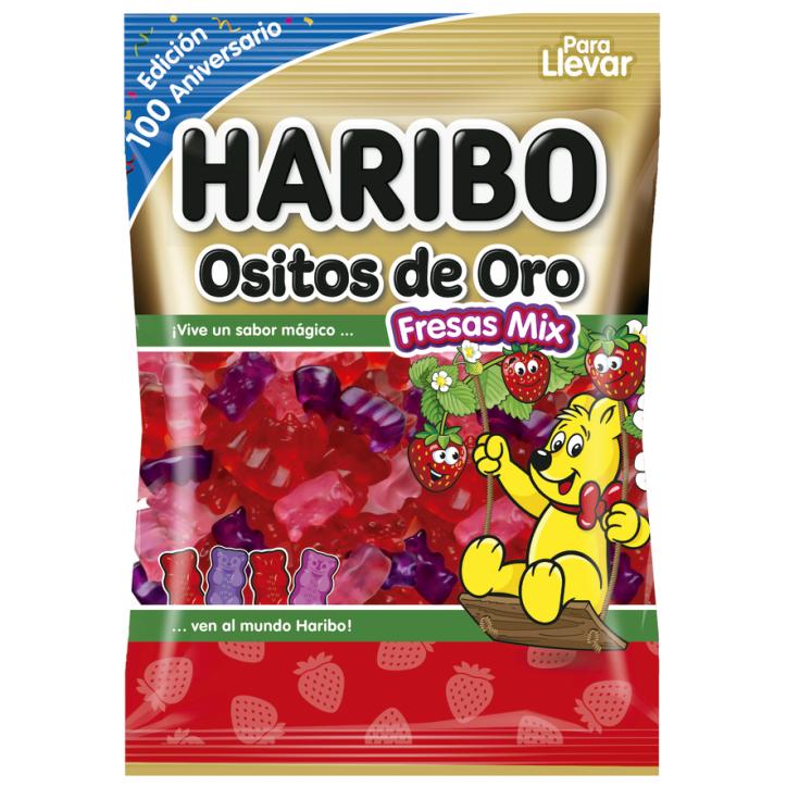 GOMI.OSITOS ORO FRESA HARIBO 100G