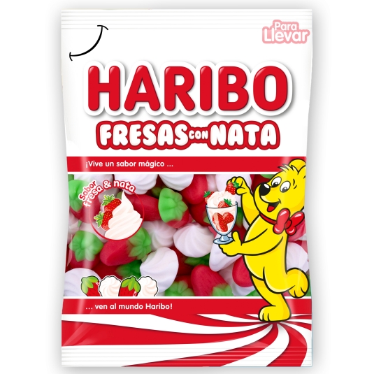 GOMINOLAS FRESA/NATA HARIBO 100G