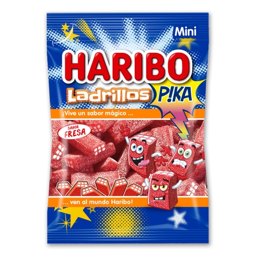 LADRILLOS FRESA PICA HARIBO 100G