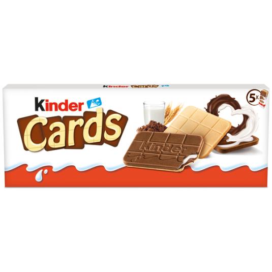 GALLETAS R/CACAO KINDER CARDS 10U