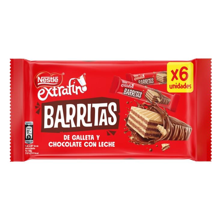 BARRITAS WAFER EXTRAFINA NESTLE 6U