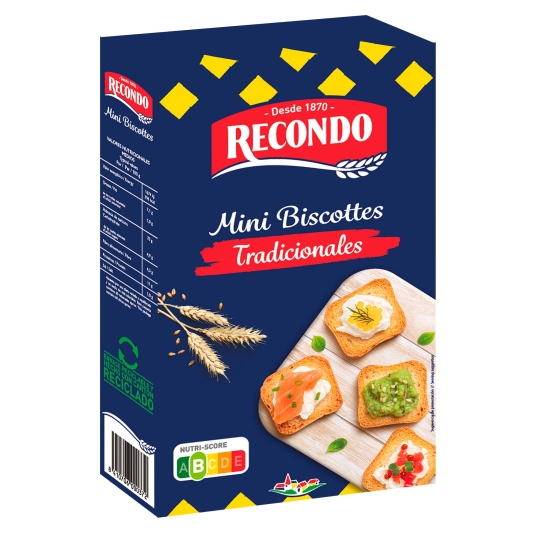 MINI BISCOTTES TRADICIONAL RECONDO 60U
