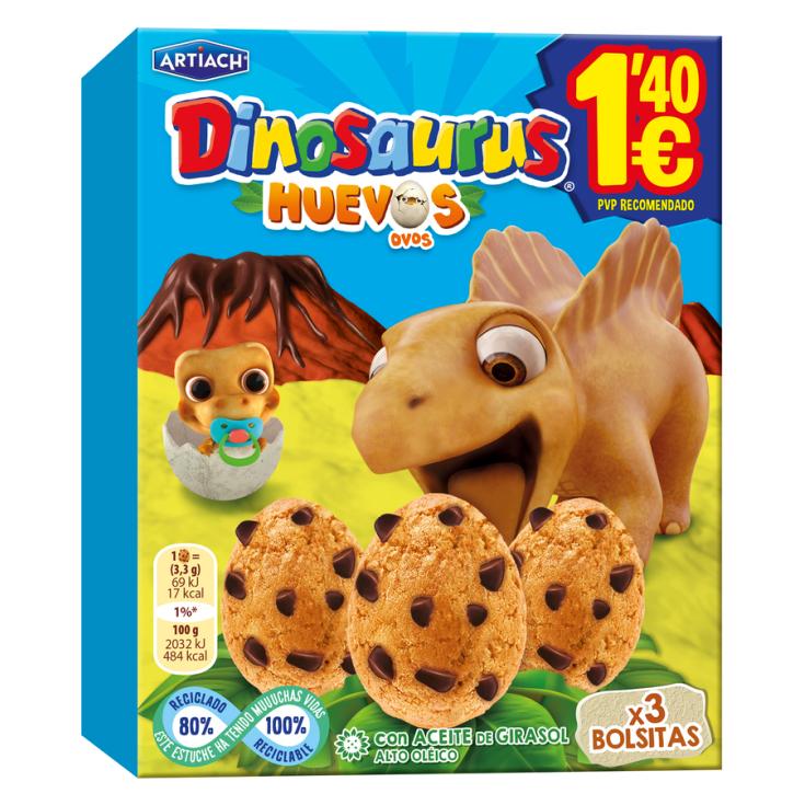 GALLETAS DINOSAURUS HUEVOS ARTIACH 105G - Supermercados Ruiz Galan