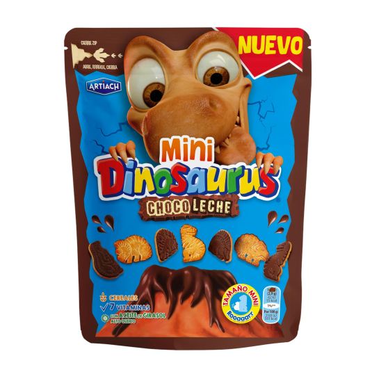 GALLETAS MINI DINOSAURUS CHOCO LECHE 120