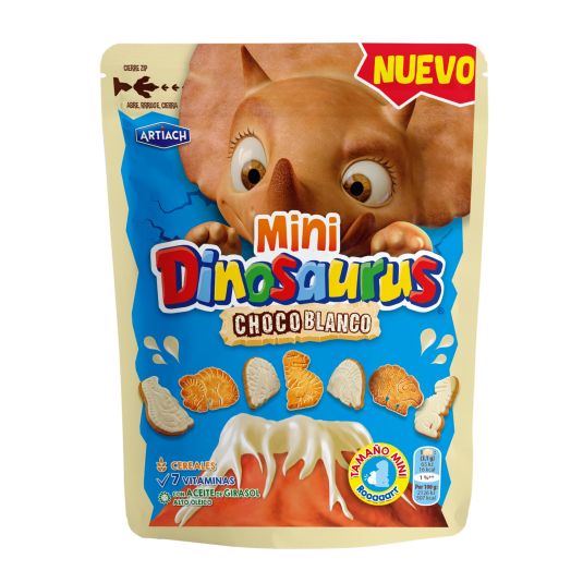 GALLETAS MINI DINOSAURUS CHOCO BLANCO