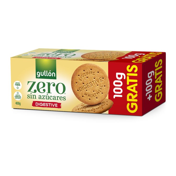 GALLETAS DIGESTIVE ZERO GULLON 300+100G