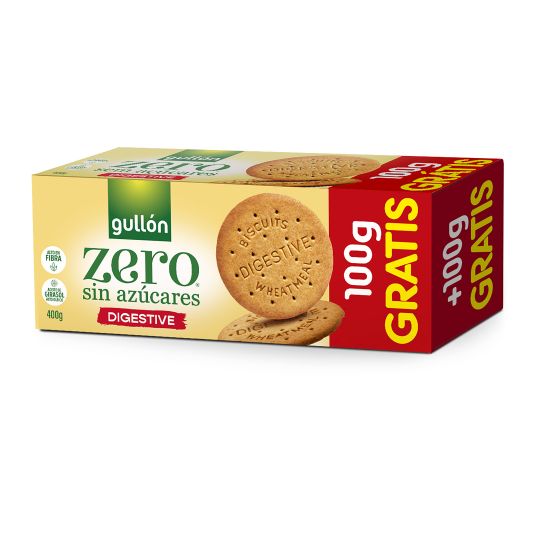 GALLETAS DIGESTIVE ZERO GULLON 300+100G