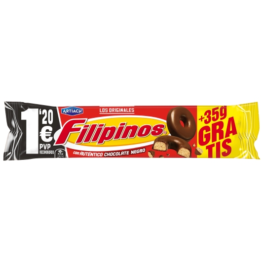 FILIPINOS CHOCO NEGRO 128G