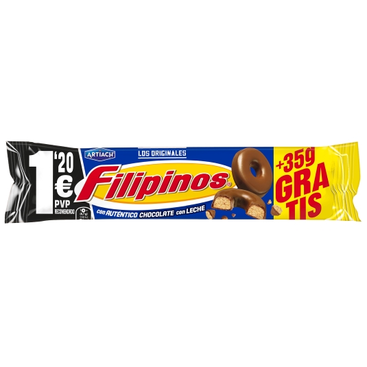 FILIPINOS CHOCO C/LECHE 128G