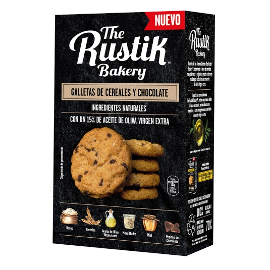 GALLETAS CER/CHOCO RUSTIK BABERY 160G