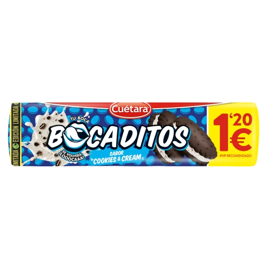 BOCADITOS COOKIES&CREAM CUETARA 150G
