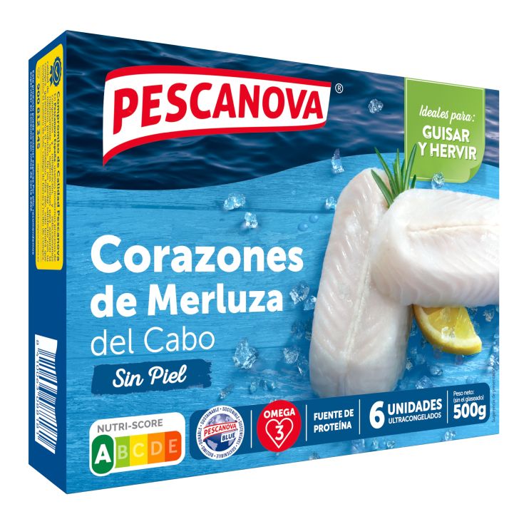 CORAZON DE MERLUZA S/PIEL PESCANOVA 500G