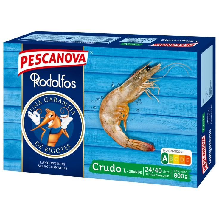 LANGOSTINO CRUDO 24/40 PESCANOVA 800G
