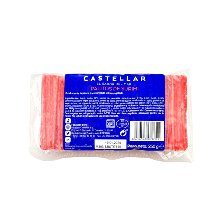 PALITOS DE SURIMI CASTELLAR 250G