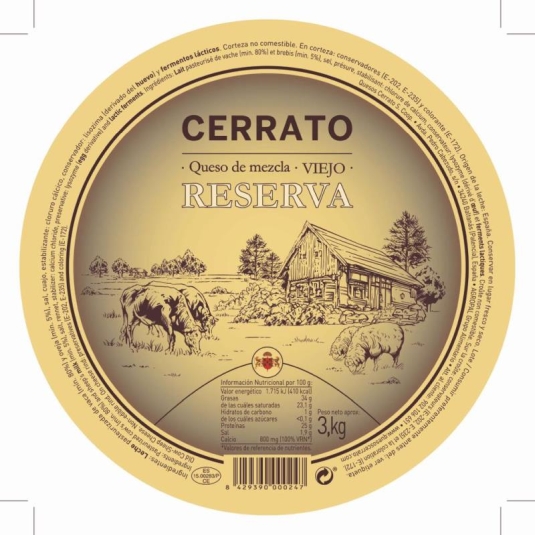 QUESO MEZCLA VIEJO RESERVA CERRATO