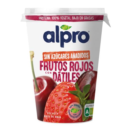 YOGUR FRUTOS ROJOS/DATILES ALPRO 400G