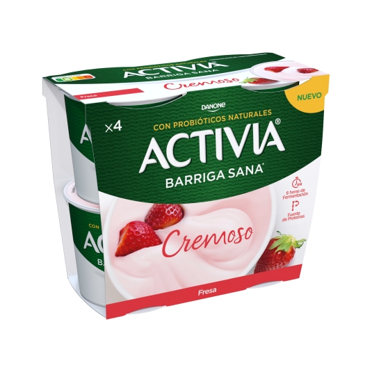 Yogur Activia con kiwi 0% 4x120 g