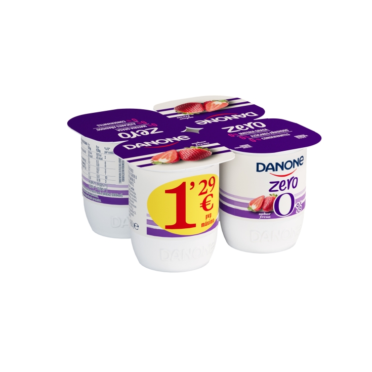YOGUR ZERO FRESA DANONE 4U