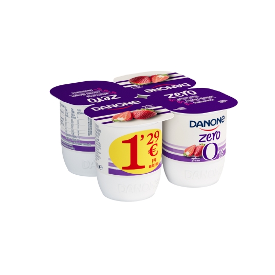 YOGUR ZERO FRESA DANONE 4U