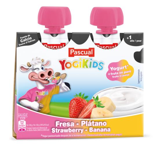 YOGIKIDS FRESA/PLATANO PASCUAL 80G