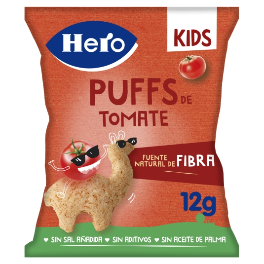 SNACK PUFFS TOMATE HERO 12G