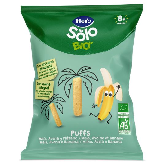 SNACK MAIZ/AVENA/PLATANO HERO 25G